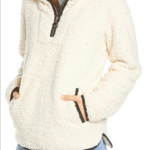 Thread & Supply Wubby Fleece Pullover Cream NWT